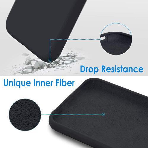 Black Gel Case Tough Shockproof Phone Case Gel Cover Skin for iPhone XR
