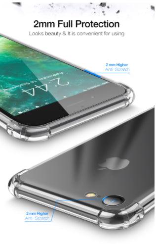 Shockproof Bumper Case Gel Cover for Apple iPhone 7 / 8 - CLEAR