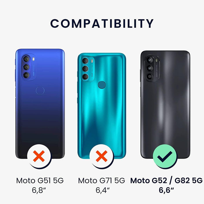 Black Gel Case Tough Shockproof Phone Case Gel Cover Skin for Moto G82