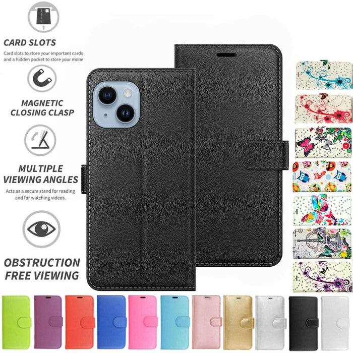 Apple iPhone 14 Flip Folio Book Wallet Case