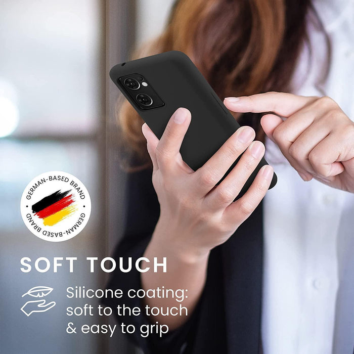 Black Gel Case Tough Shockproof Phone Case Gel Cover Skin for Moto Edge 30 Neo