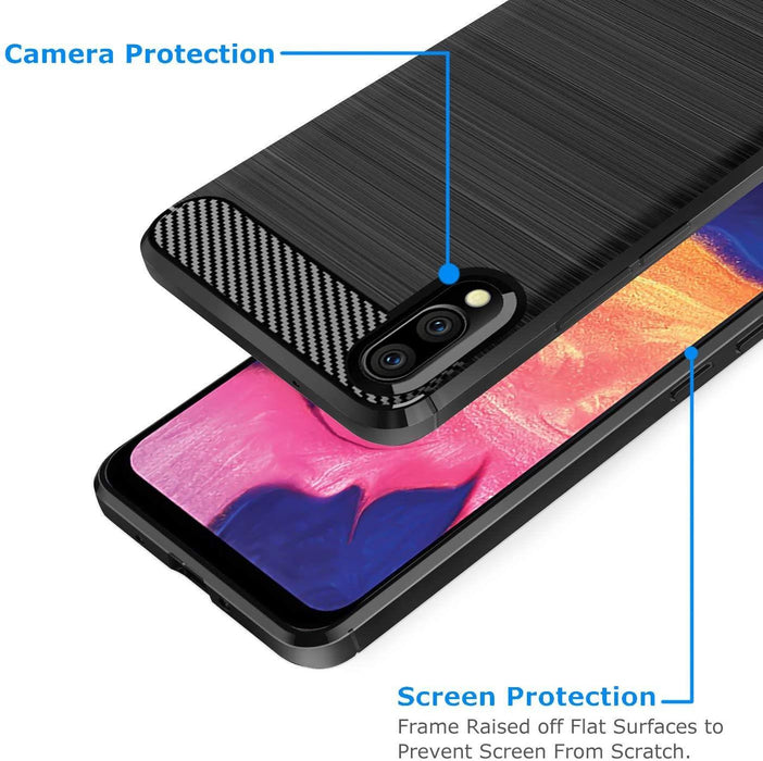 For Samsung A10 Armour Shockproof Gel Case Silicone Cover Case Thin