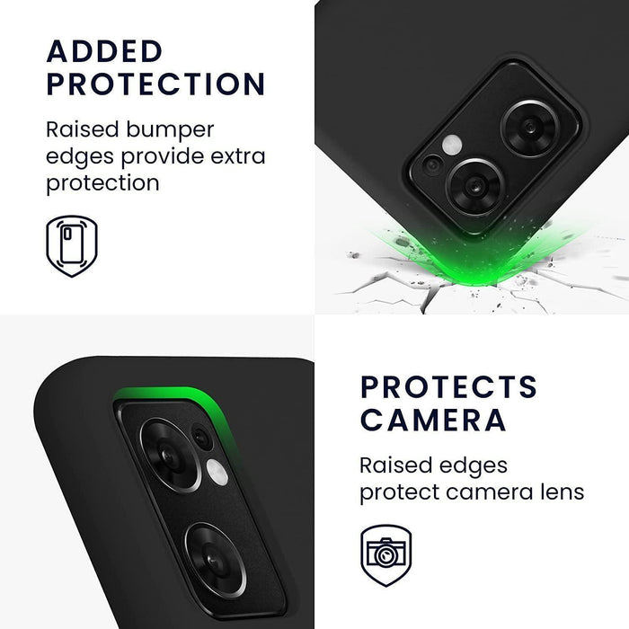 Black Gel Case Tough Shockproof Phone Case Gel Cover Skin for Moto Edge 30 Neo