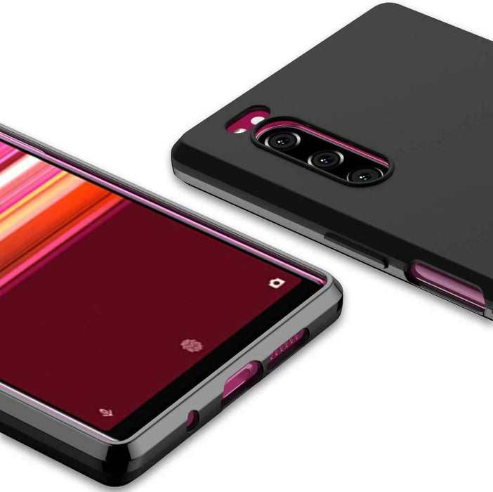 Black Gel Case Tough Shockproof Phone Case Gel Cover Skin for Sony Xperia 10 III