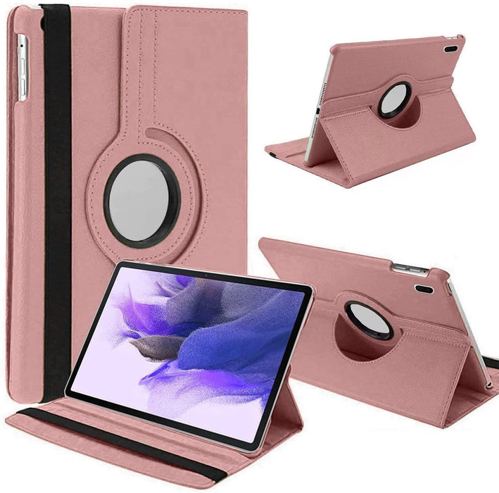 Samsung Galaxy Tab S7 FE 12.4" (2021) T730 T736, Tab S8+ 12.4" (2022) X800 X806, 360 Rotating Folio Case