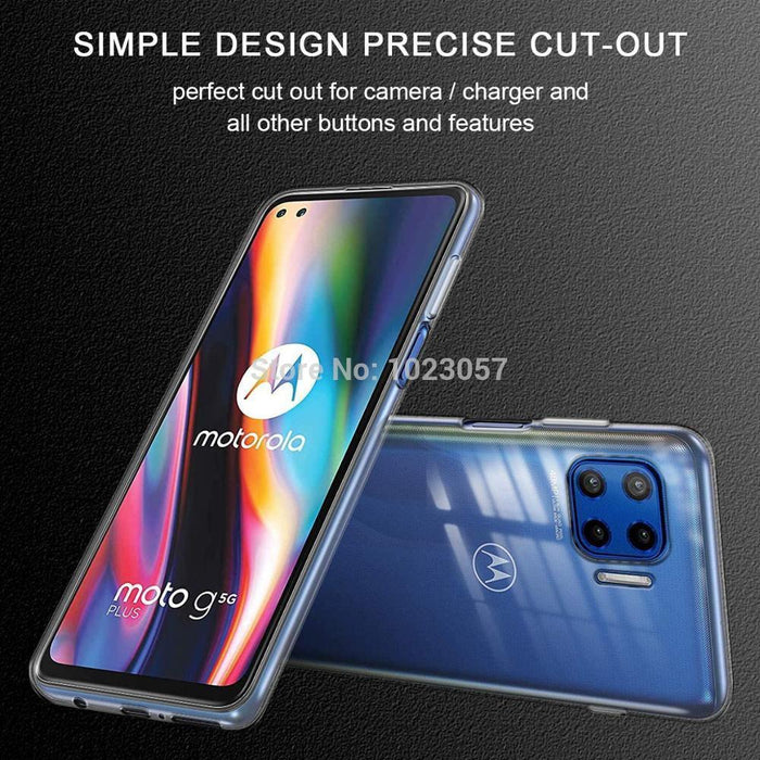 Motorola Moto G 5G Plus Silicone Gel Ultra Slim Case Clear