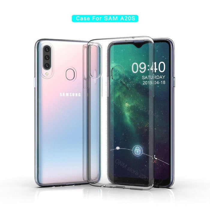 Samsung Galaxy A20s Silicone Gel Ultra Slim Case Clear