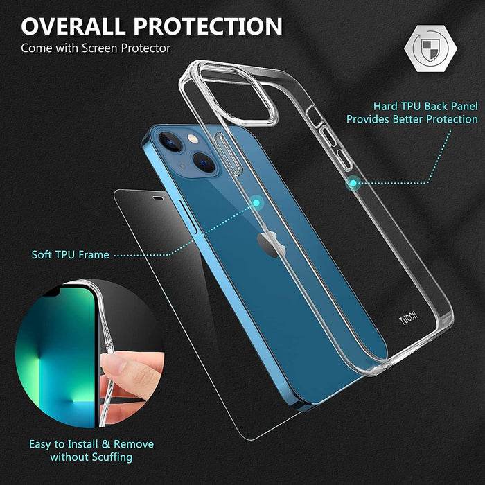 Apple iPhone 13 Silicone Gel Ultra Slim Case Clear