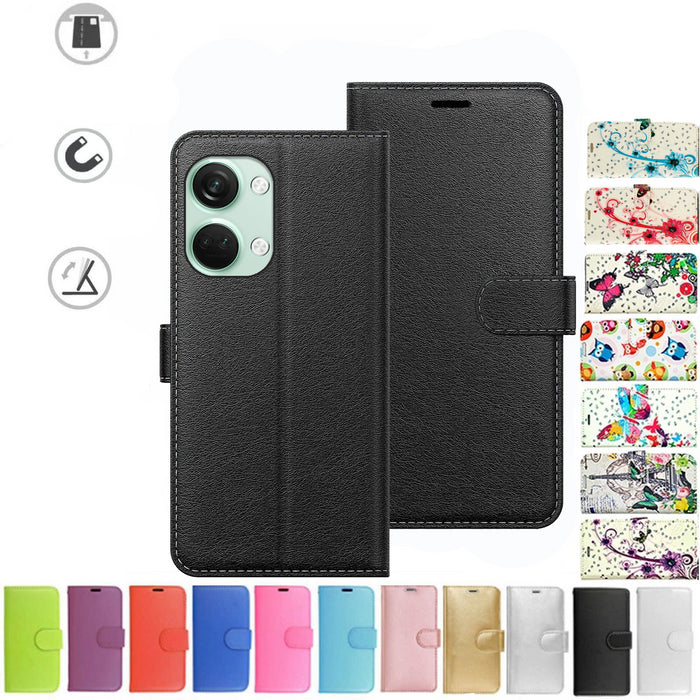 OnePlus Nord 3 Case Cover Flip Folio Leather Wallet Credit Card Slot