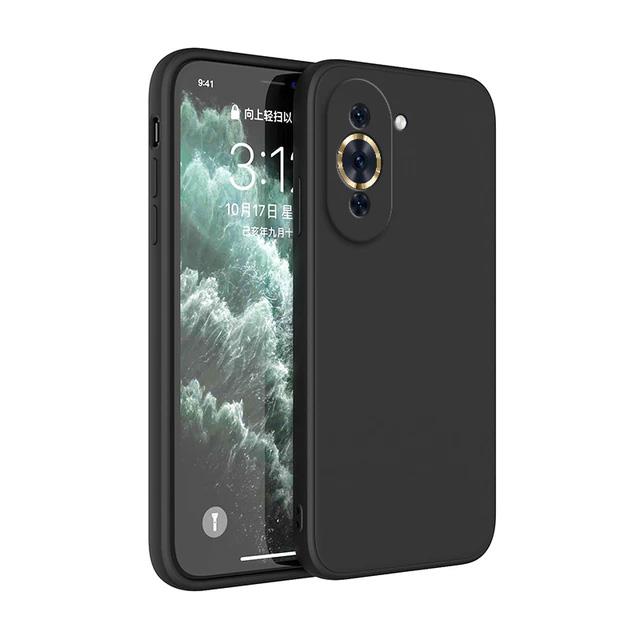 Black Gel Case Tough Shockproof Phone Case Gel Cover Skin for Huawei Nova 10 Pro