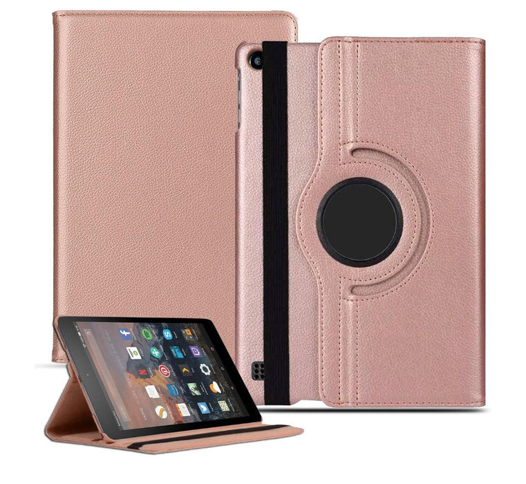 Case Cover Folding Folio 360 Rotating For Amazon Kindle Fire 7 2022