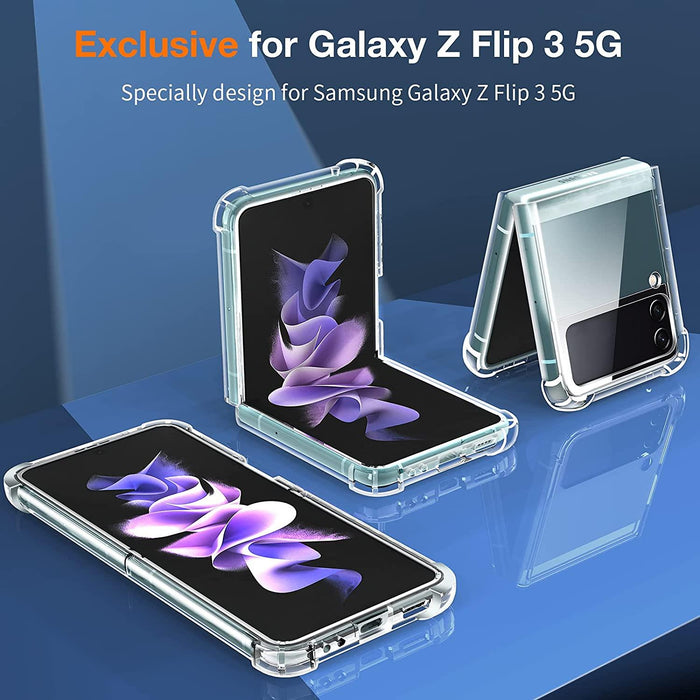 Samsung Galaxy Z Flip3 5G Hybrid Gel Four Corner Cushion Case