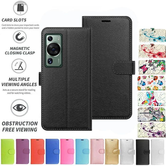 Huawei P60 Pro Flip Folio Book Wallet Case