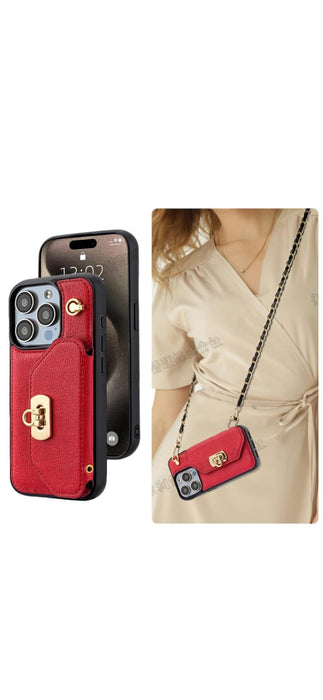 Apple iPhone 15 Case Leather Cover with Ring Business Shockproof