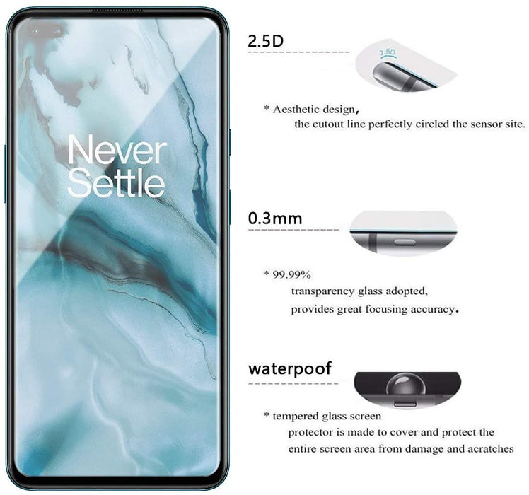 Oneplus Nord Tempered Glass Screen Protector |2.5D|