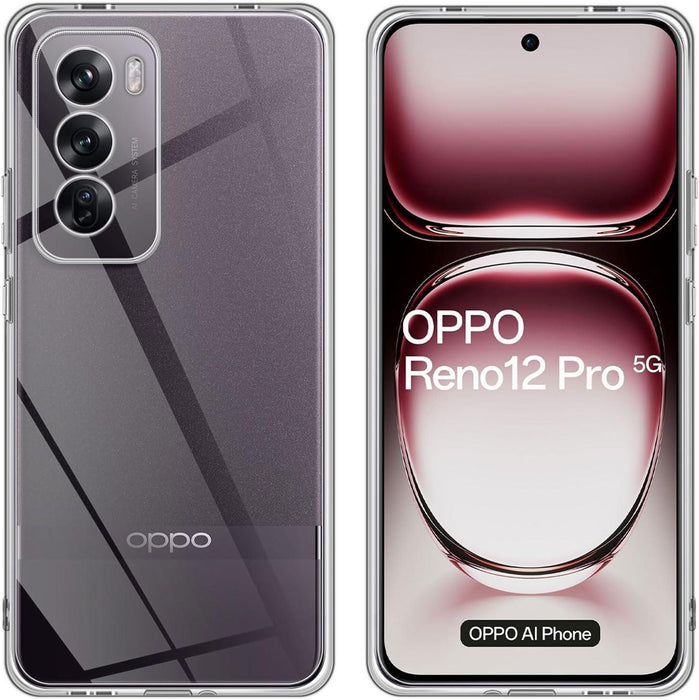 Oppo Reno 12 Pro Silicone Gel Ultra Slim Case Clear