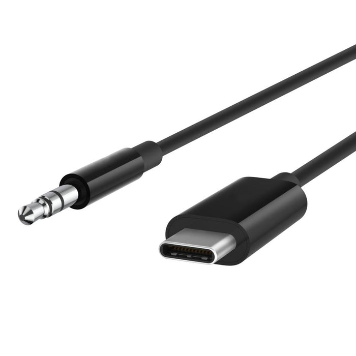 Aux Cable USB-C to 3.5mm Car Audio 1M braided Black