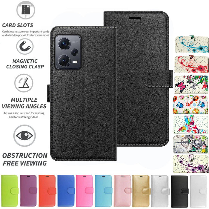 Xiaomi Redmi Note 12 Pro+ 5G Flip Folio Book Wallet Case