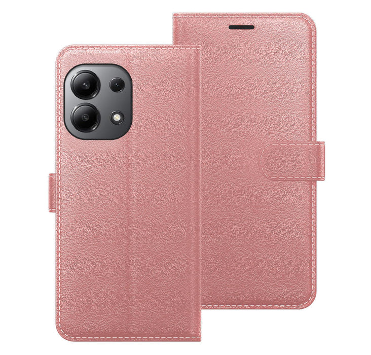 Xiaomi Redmi Note 13 4G Case Cover Flip Folio Leather Wallet Credit Card Slot