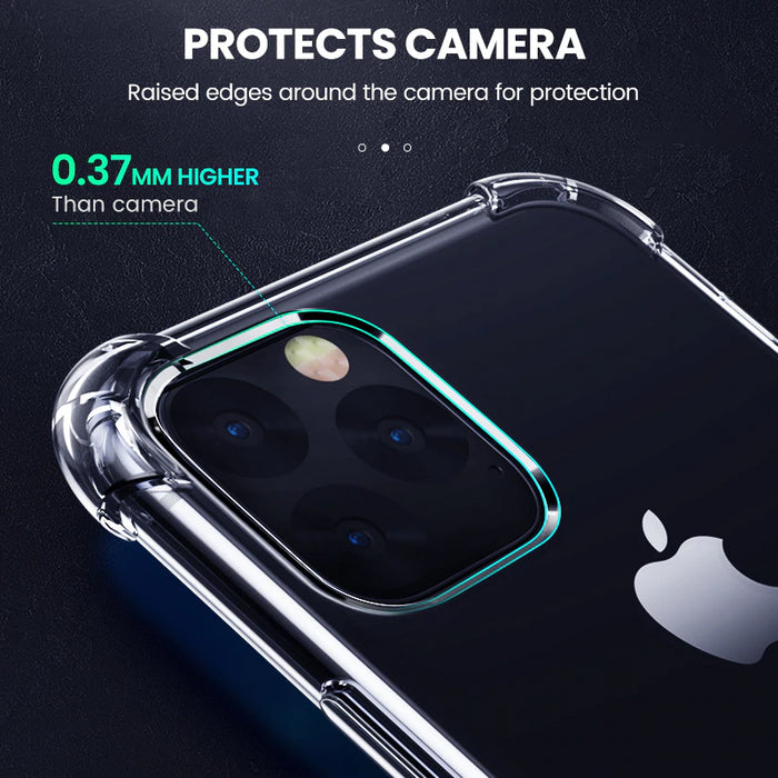 Apple iPhone 11 Hybrid Gel Four Corner Cushion Case [CLEAR]