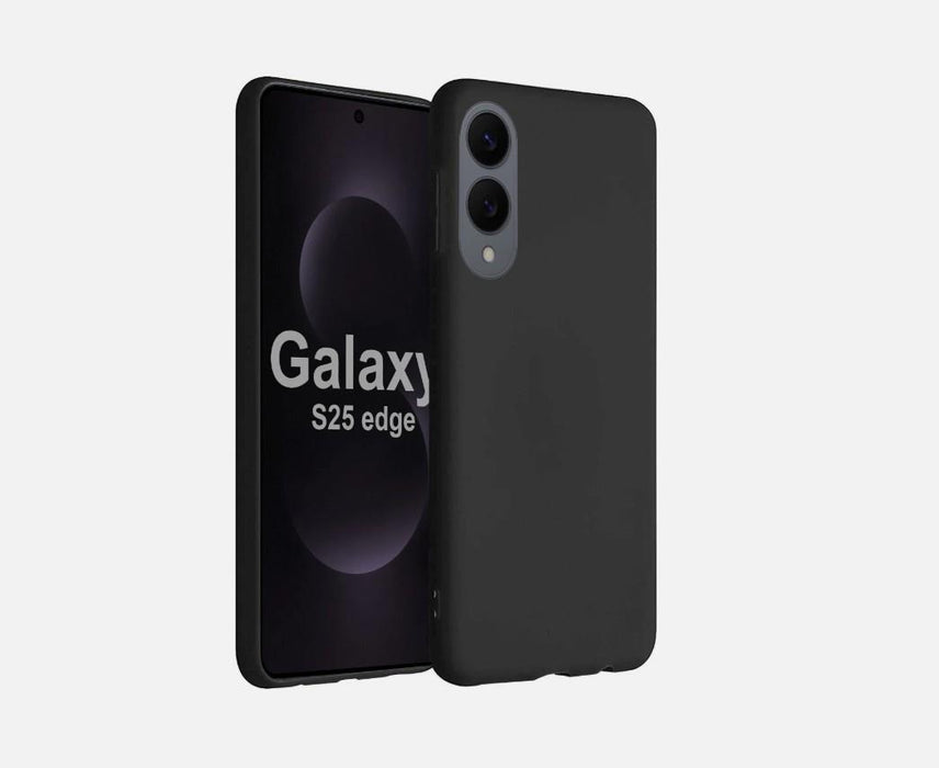 Samsung Galaxy S25 Edge Shockproof Case Tough Black Gel Protective Cover