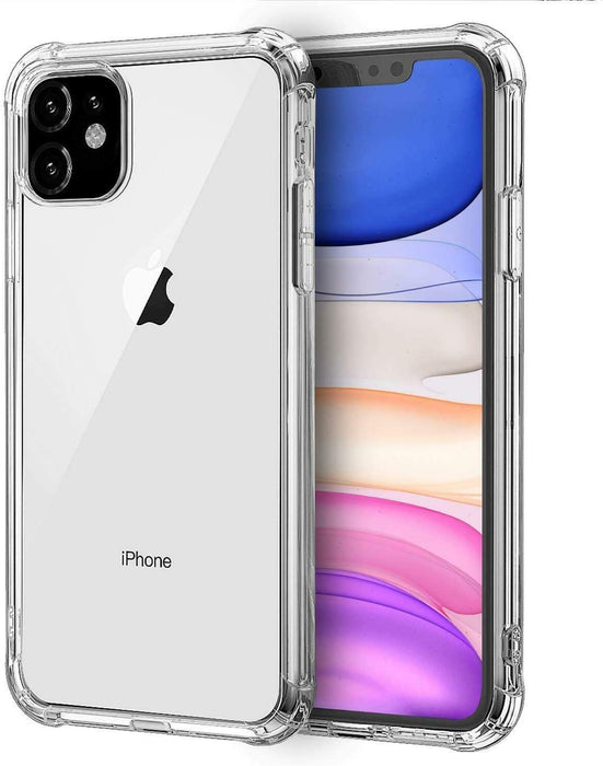 Apple iPhone 11 Hybrid Gel Four Corner Cushion Case [CLEAR]