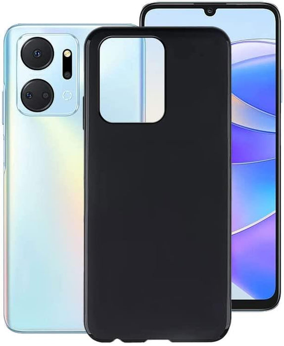 Black Gel Case Tough Shockproof Phone Case Gel Cover Skin for Honor X7a