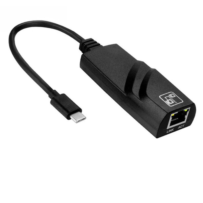 USB Type C to Ethernet Adapter RJ45 LAN Network Converter 100Mbps For MacBook PC