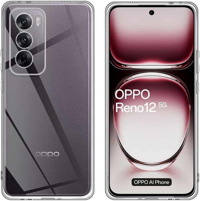 Oppo Reno 12 Silicone Gel Ultra Slim Case Clear