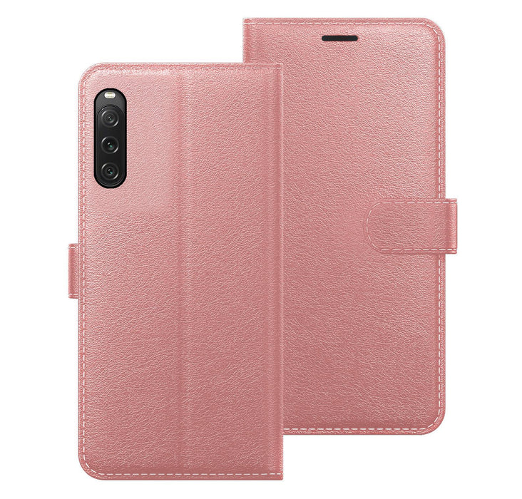 Sony Xperia 10V 2023 Case Cover Flip Folio Leather Wallet Credit Card Slot
