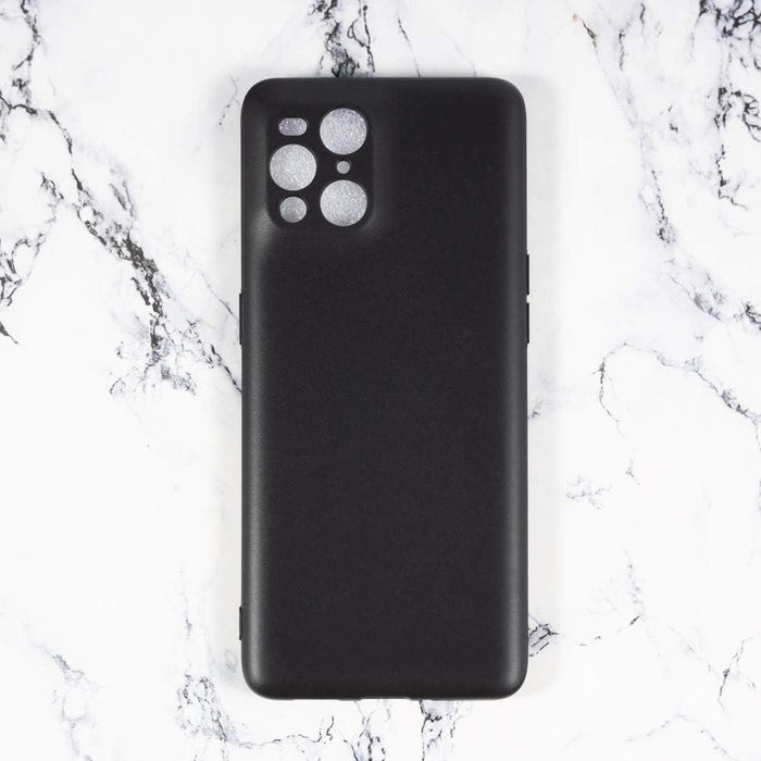 Black Gel Case Tough Shockproof Phone Case Gel Cover Skin for Oppo Find X3 Pro
