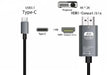 USB Type-C cable with HDMI adapter on a white background