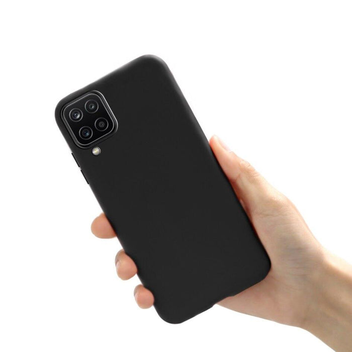 Black Gel Case Tough Shockproof Phone Case Gel Cover Skin for Samsung Galaxy A12