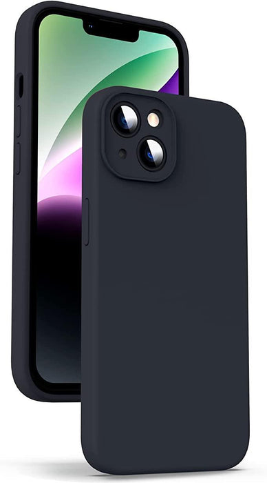 Black Gel Case Tough Shockproof Phone Case Gel Cover Skin for iPhone 14 Plus