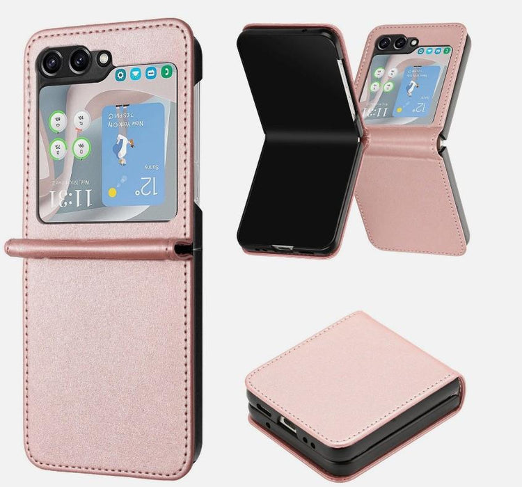 Samsung Galaxy Z Flip 7 FE Case Cover Flip Folio Leather
