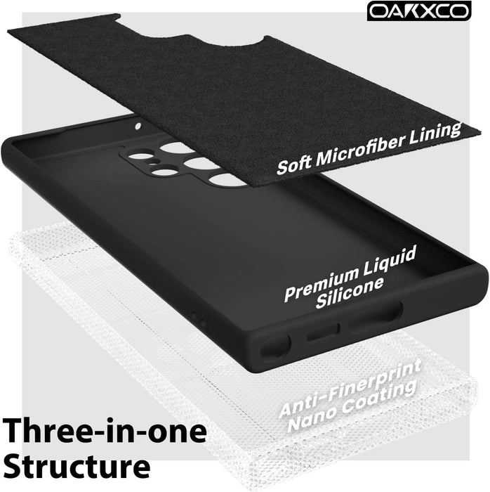 Black Gel Case Tough Shockproof Phone Case Gel Cover Skin for Samsung Galaxy S22 Ultra