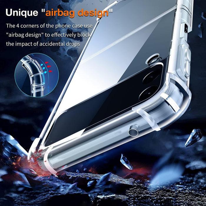 Samsung Galaxy Z Flip3 5G Hybrid Gel Four Corner Cushion Case