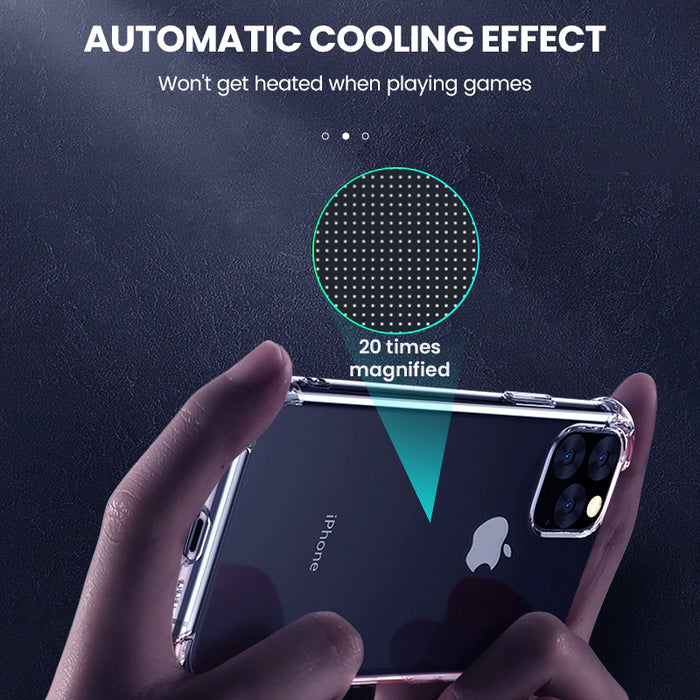 Apple iPhone 11 Hybrid Gel Four Corner Cushion Case [CLEAR]