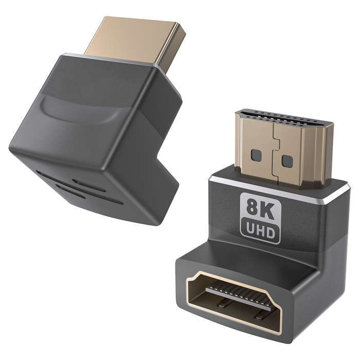 Right Angled HDMI Adaptor on a white back ground 