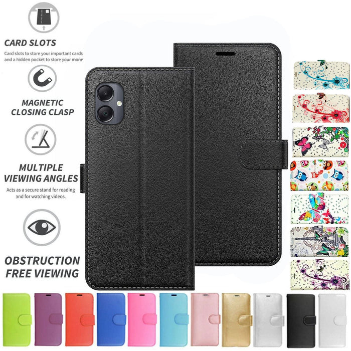 Samsung Galaxy A05 Case Cover Flip Folio Leather Wallet Credit Card Slot