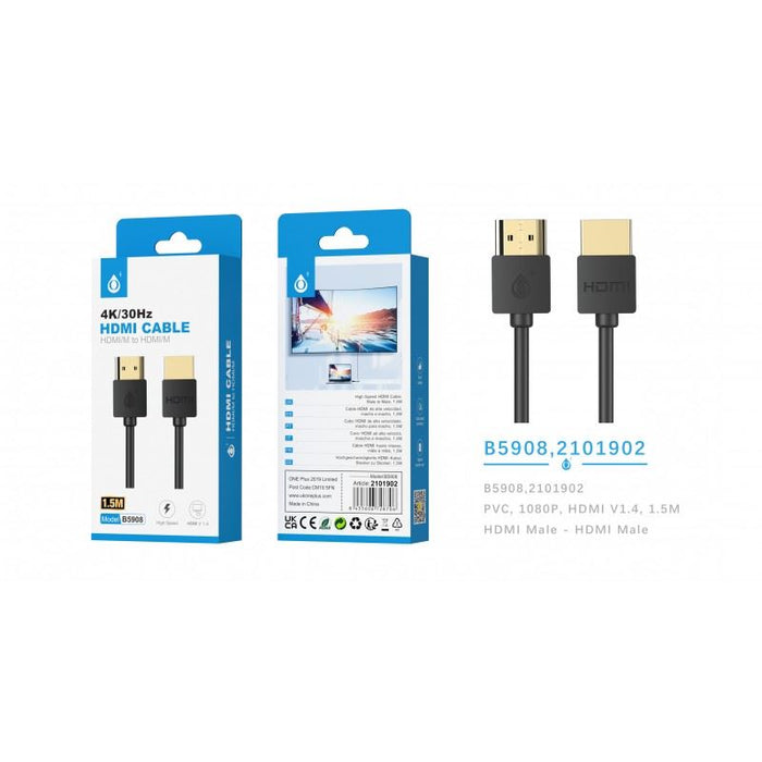 HDMI HDTV 4K Cable 1080P|1.5M| Black