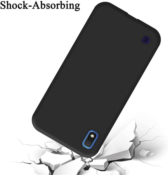 Black Gel Case Tough Shockproof Phone Case Gel Cover Skin for Samsung Galaxy A10