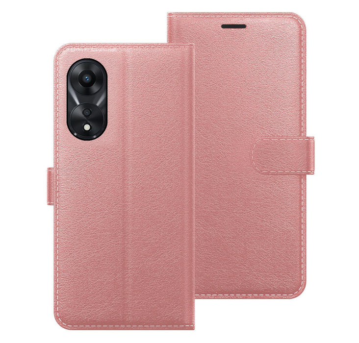 Oppo A78 5G Case Cover Flip Folio Leather Wallet Credit Card Slot
