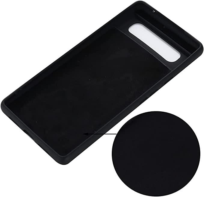 Black Gel Case Tough Shockproof Phone Case Gel Cover Skin for Google Pixel 6