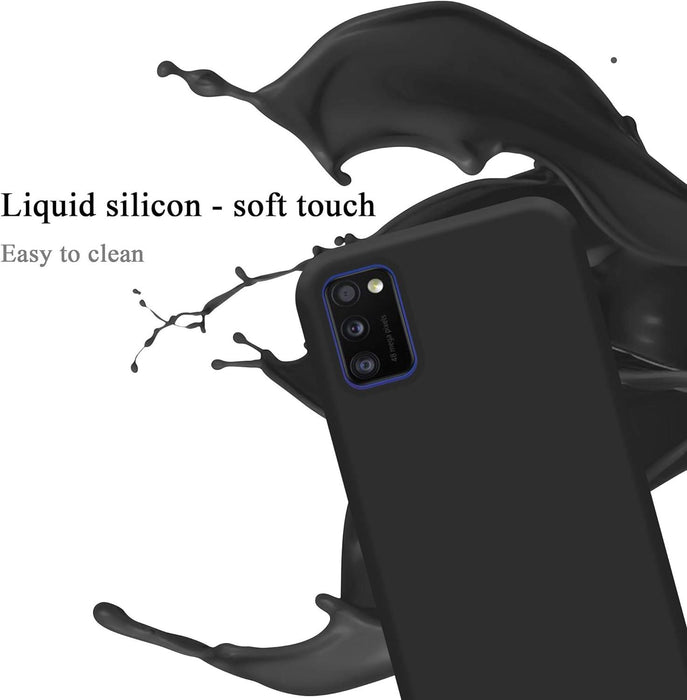 Black Gel Case Tough Shockproof Phone Case Gel Cover Skin for Samsung Galaxy A41
