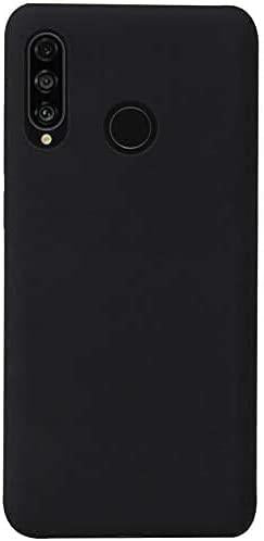 Black Gel Case Tough Shockproof Phone Case Gel Cover Skin for Huawei P30 Lite