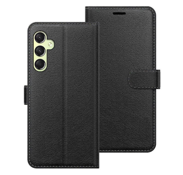 Samsung Galaxy A24 Case Cover Flip Folio Leather Wallet Credit Card Slot