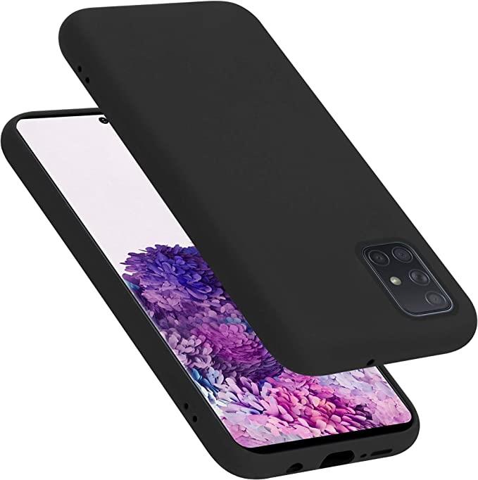 Black Gel Case Tough Shockproof Phone Case Gel Cover for Samsung Galaxy A71 4G