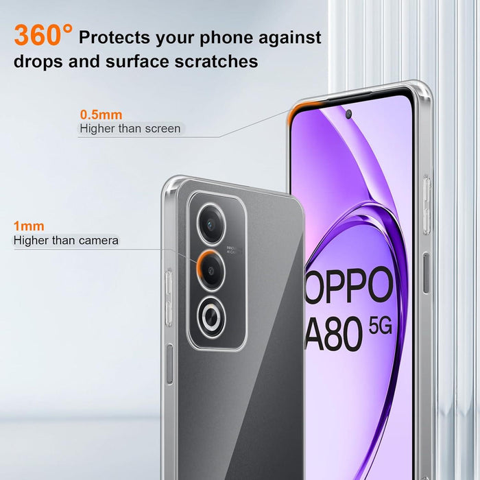 Oppo A80 Silicone Gel Ultra Slim Case Clear