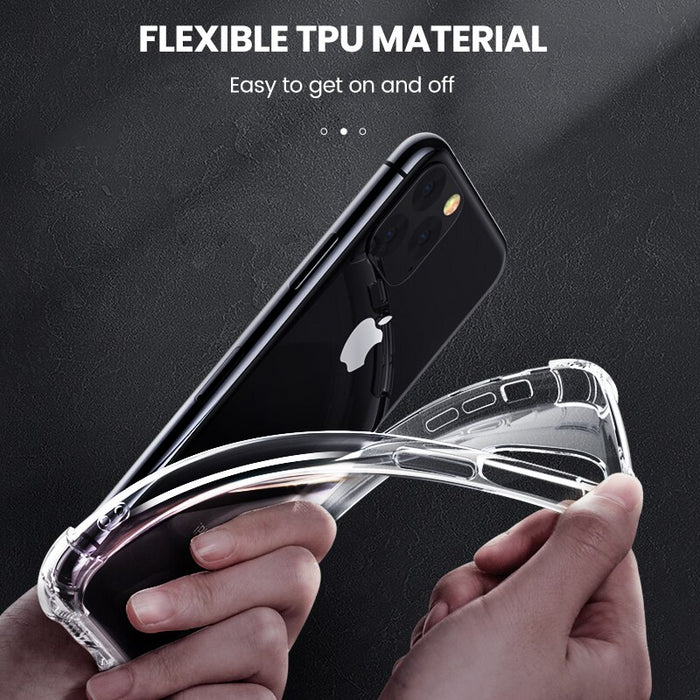 Apple iPhone 11 Hybrid Gel Four Corner Cushion Case [CLEAR]